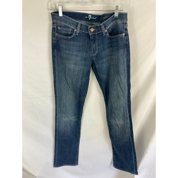 7 for All Mankind Straight Leg Jean Size 28 - Picture 1 of 8
